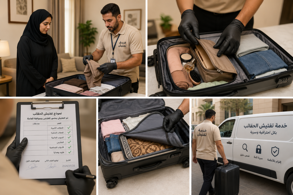 تفتيش حقائب العاملة المنزلية