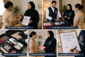 تفتيش حقائب العاملة المنزلية